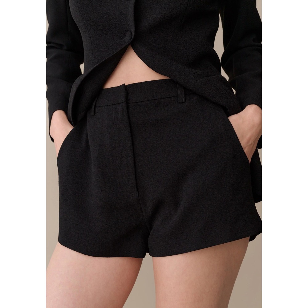NWT Kourt Marianne High Waist Micro Short in Black - Size 8